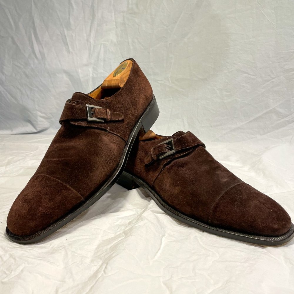 Salvatore Ferragamo Single Monkstrap - Suede